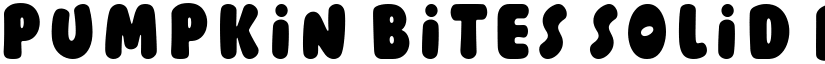 Pumpkin Bites Solid Regular font
