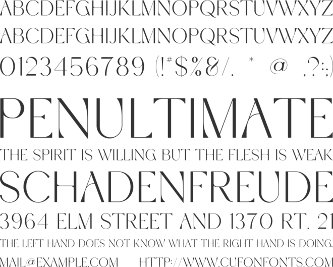 Alfalfa font preview