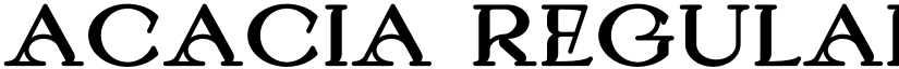 Acacia Regular font