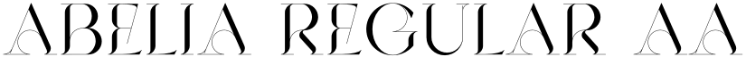 Abelia Regular font