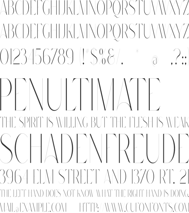 Hart font preview