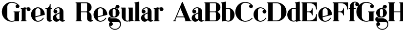 Greta Regular font