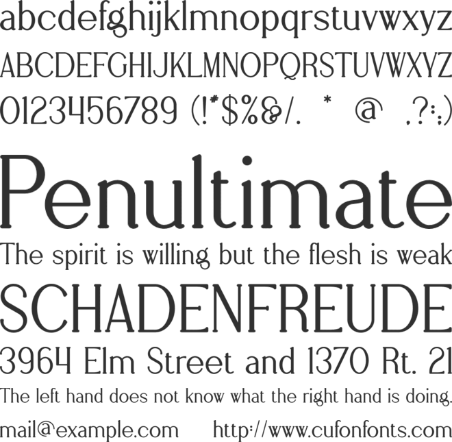 Fern font preview