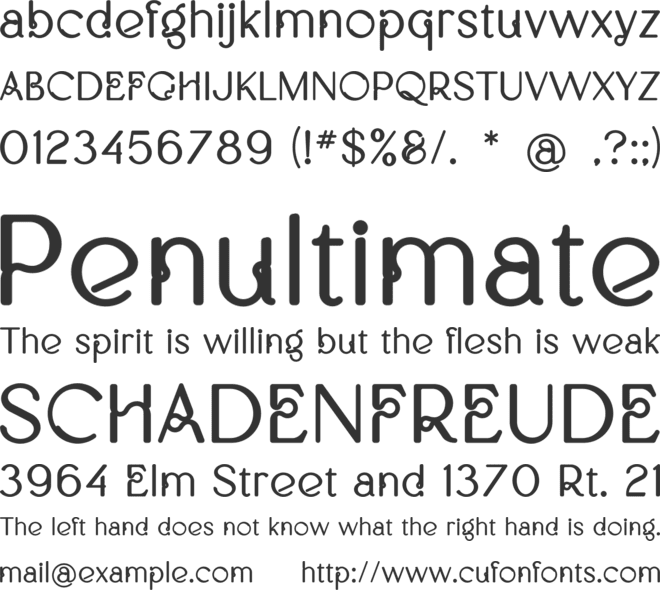 Ezlyn font preview