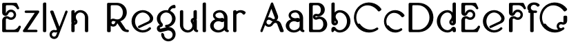 Ezlyn Regular font