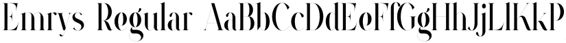 Emrys Regular font