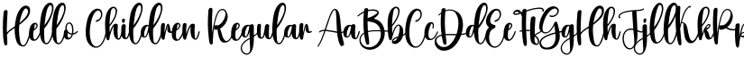 Hello Children Regular font