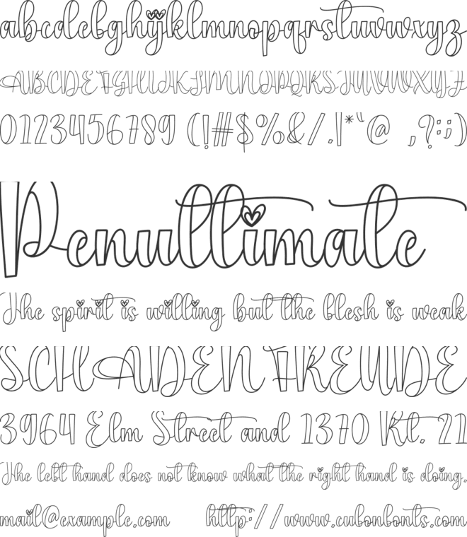 Hangout font preview