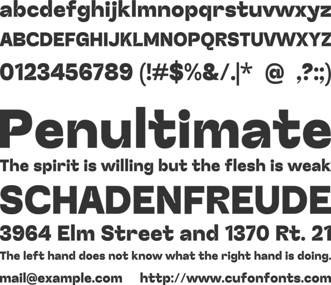 Rafiloma font preview