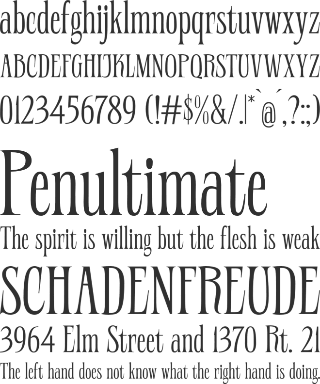 Riverdell font preview