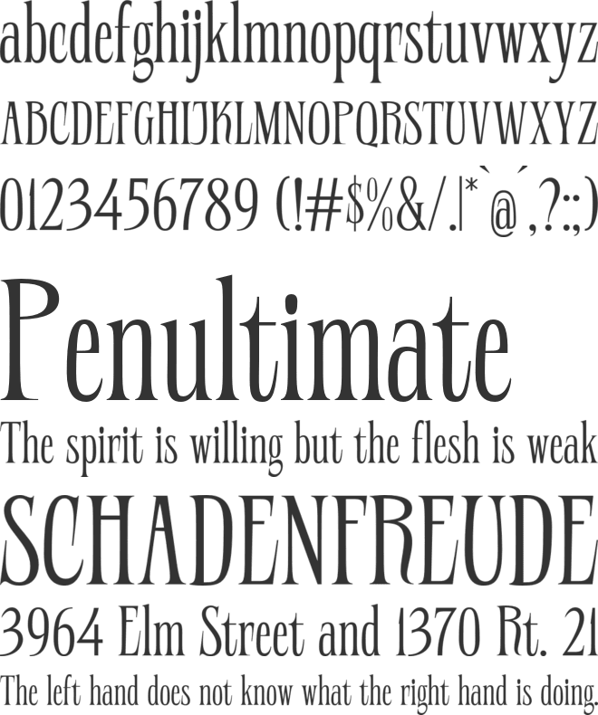 Riverdell font preview