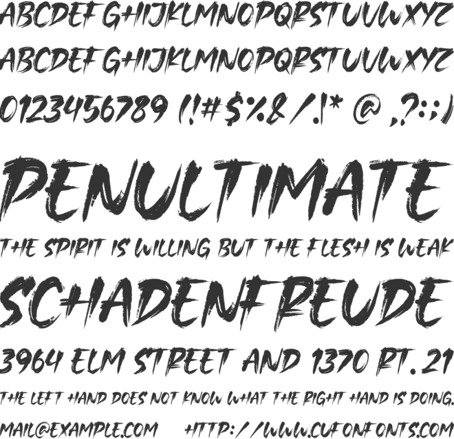 Crowned font preview