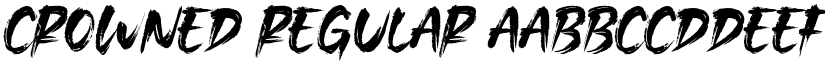 Crowned Regular font