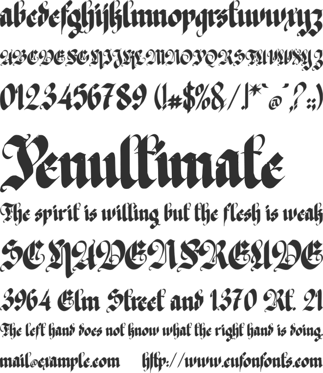 The Great Kingdom font preview