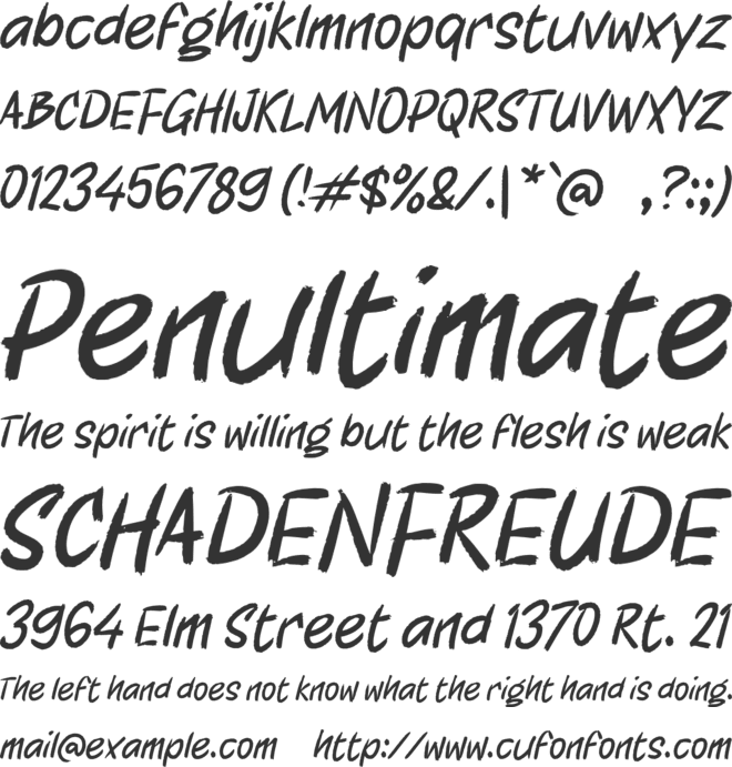 i Iguazu font preview