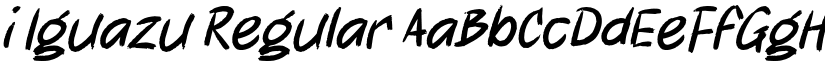 i Iguazu Regular font