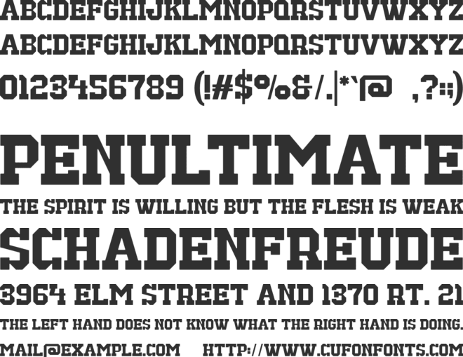Borcer font preview