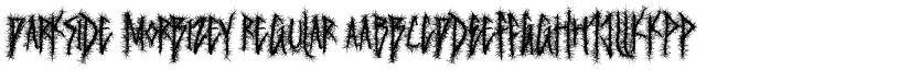 Darkside Morbizey Regular font