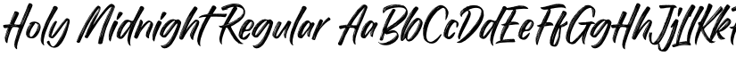 Holy Midnight Regular font
