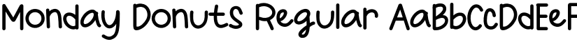 Monday Donuts Regular font