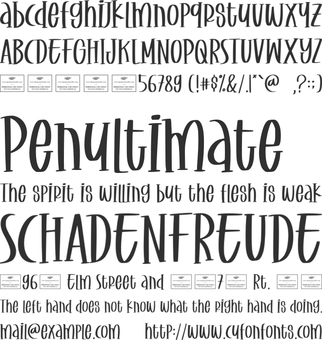 Christmas Ornaments font preview