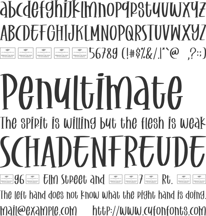 Christmas Ornaments font preview