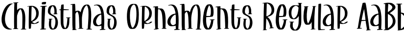 Christmas Ornaments Regular font