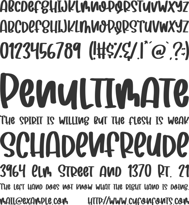 Sugar Dream font preview