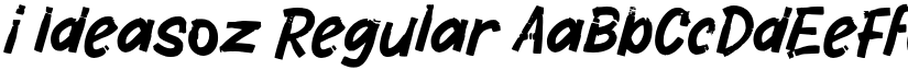 i Ideasoz Regular font