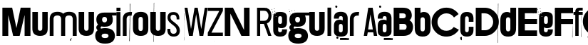 Mumugirous WZN Regular font