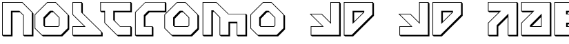 Nostromo 3D 3D font