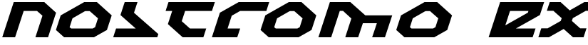 Nostromo Expanded Italic Expanded Italic font
