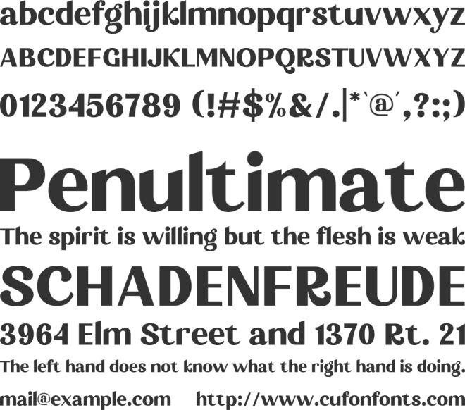 Forbiden font preview