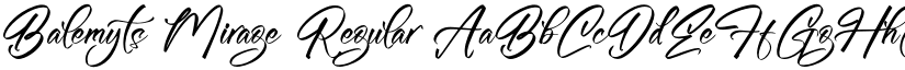 Balemyts Mirage Regular font