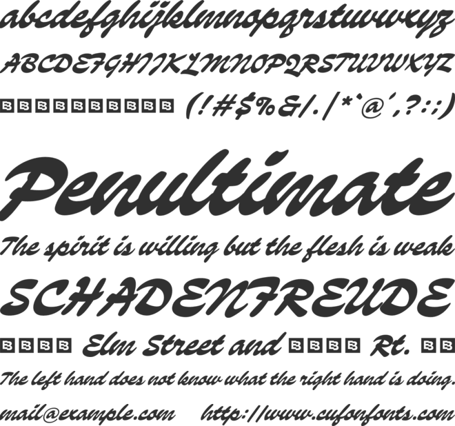 Marino Trial font preview