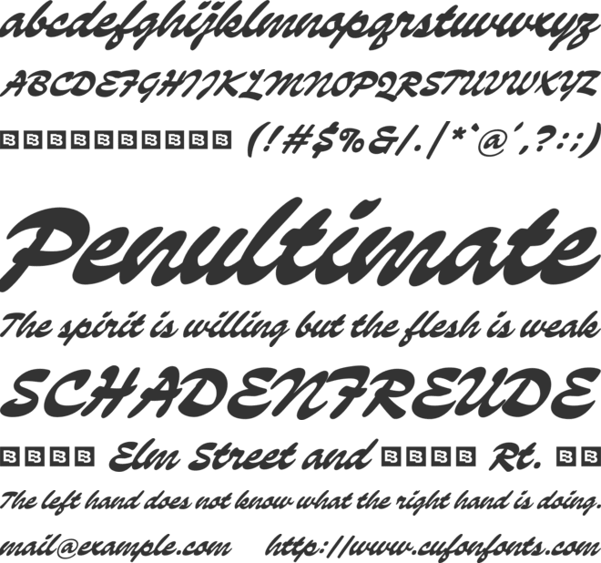 Marino Trial font preview