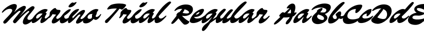 Marino Trial Regular font