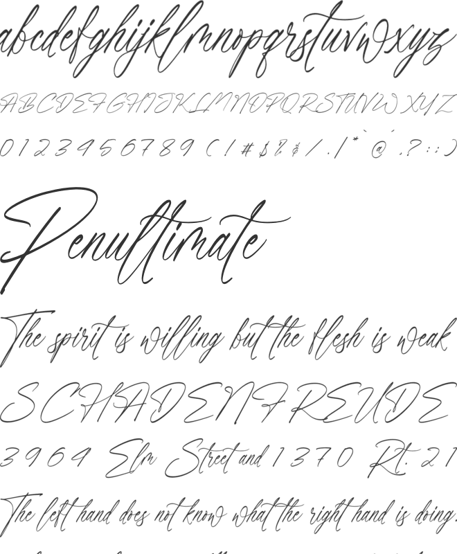 Flawvess font preview