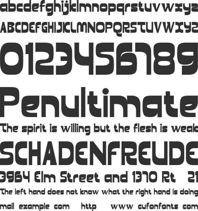 Zephyrine font preview