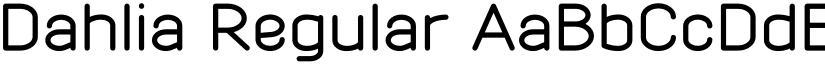 Dahlia Regular font