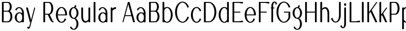 Bay Regular font