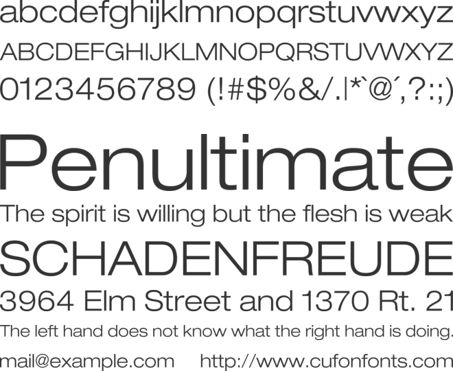 Ford font preview