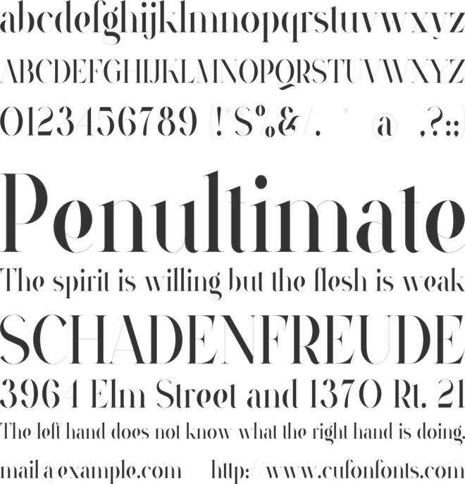 Baptisia font preview