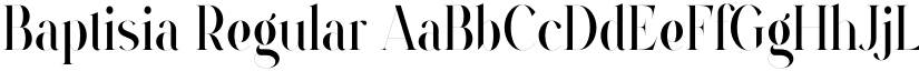 Baptisia Regular font