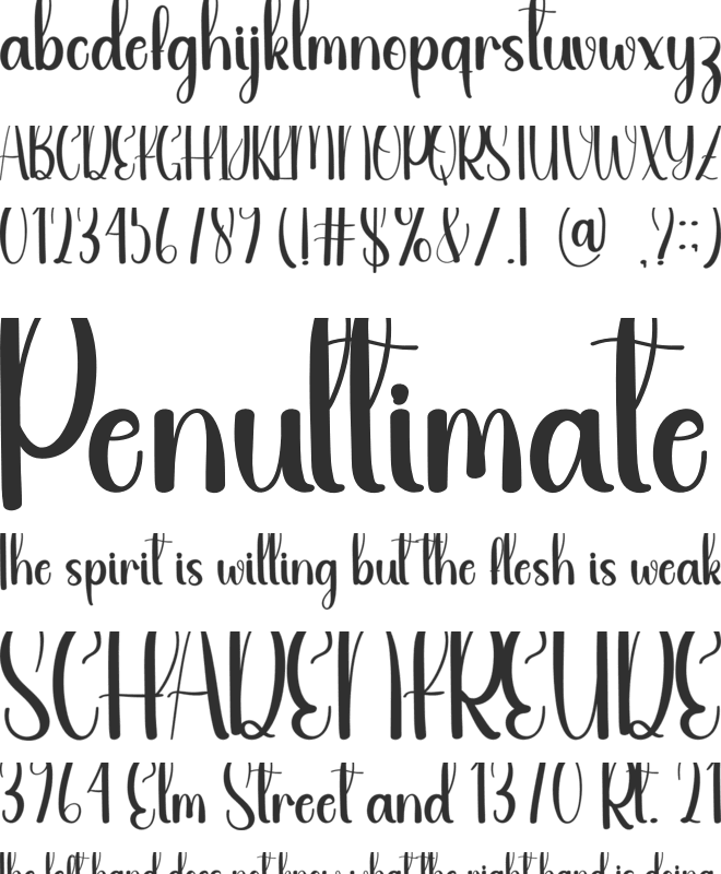 Joking font preview