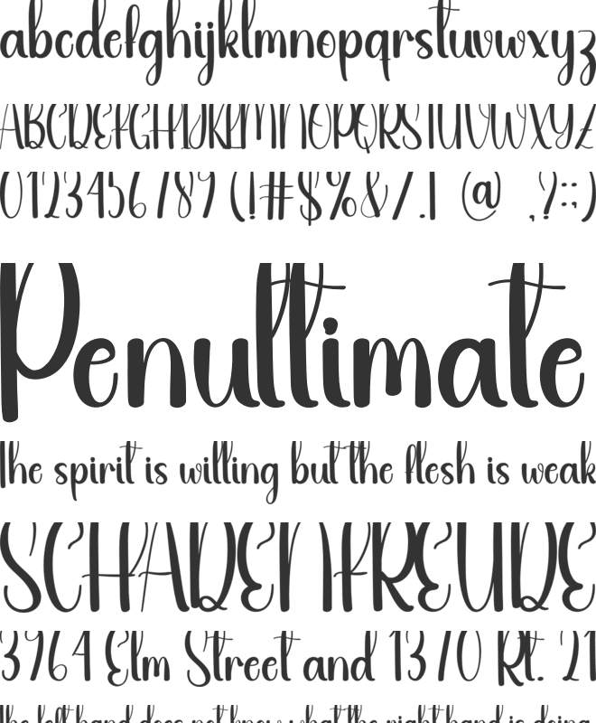 Joking font preview