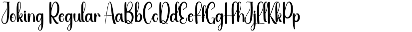Joking Regular font