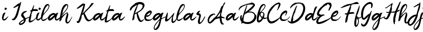 i Istilah Kata Regular font