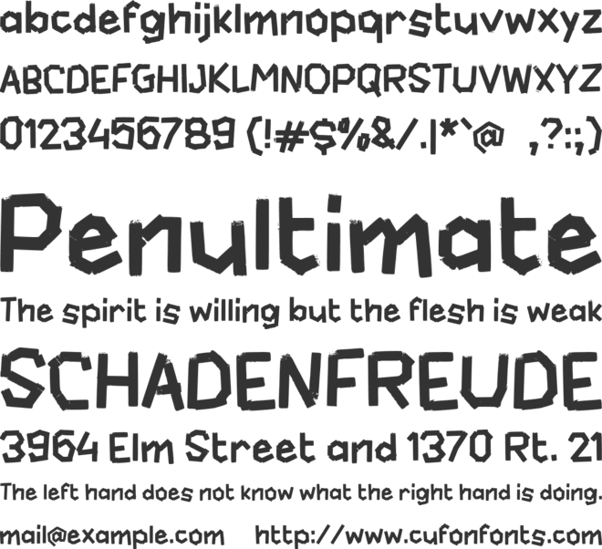 i Ijenan font preview