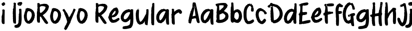 i IjoRoyo Regular font